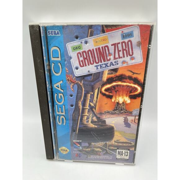 Ground Zero Texas (Sega CD, 1993) Complete In Box - Picture 1 of 14